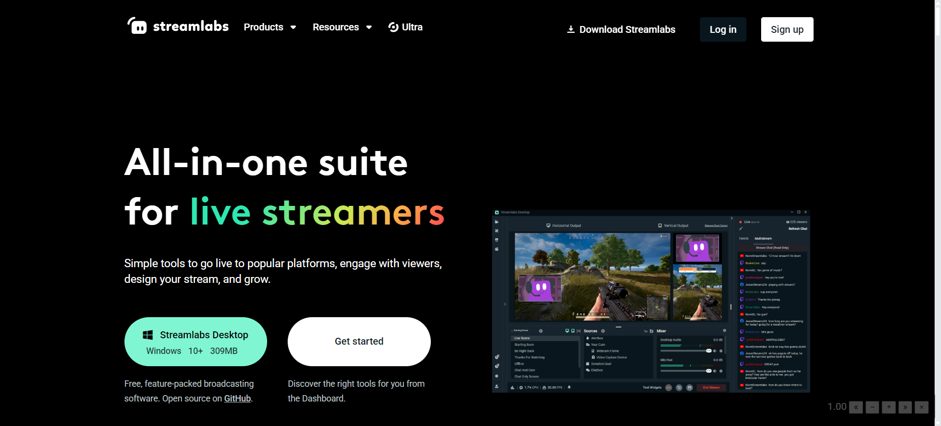 STREAMLABS FREE LIVE STREAMING RECORDING SOFTWARE visual data 6