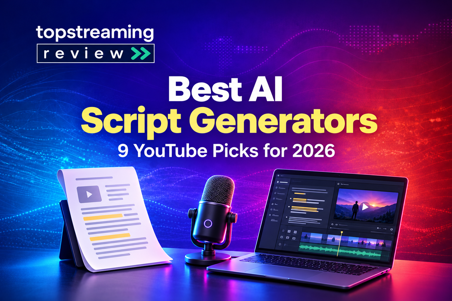 Best AI script generators: nine YouTube tools for scripting and production workflows in 2026.