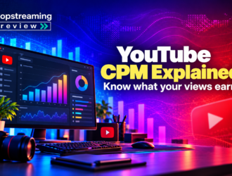 YouTube CPM and RPM guide with revenue analytics dashboard